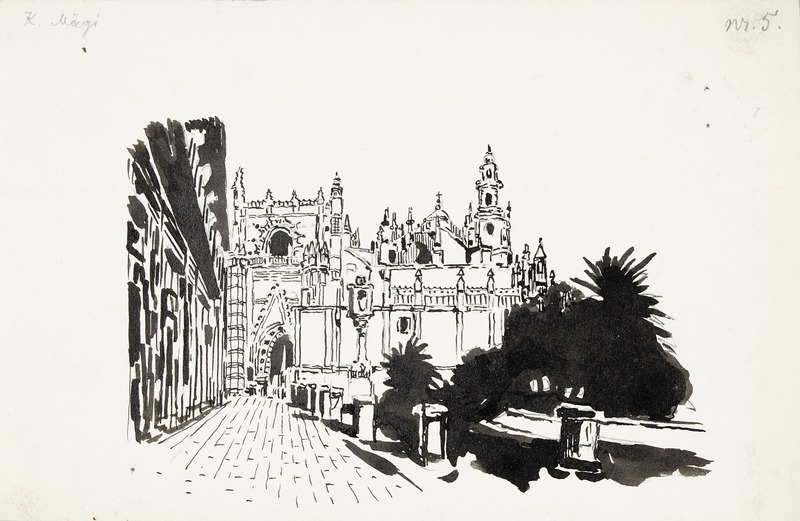 Konrad Mägi illustratsioon Friedebert Tuglase reisikirjale 