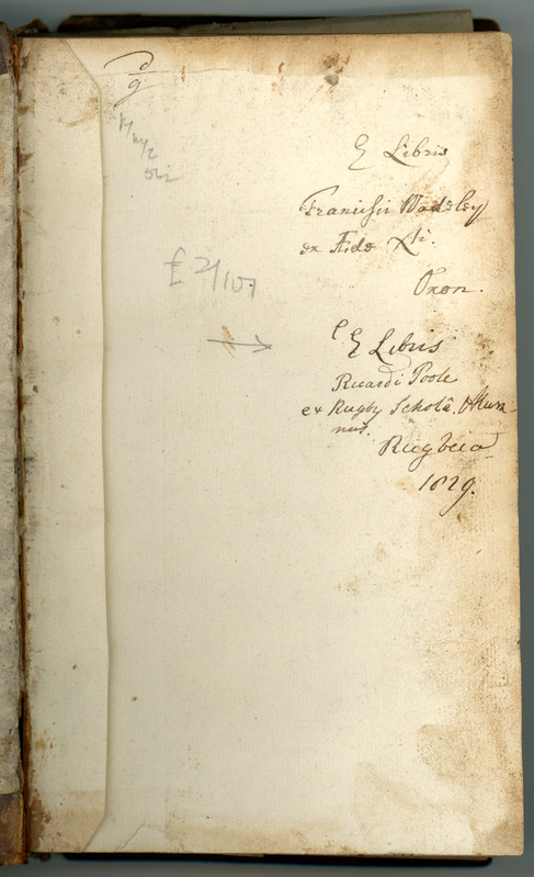 Basil Kennett. Romae Antiquae Notitia. The Antiquities of Rome. UTKK R 412/PR