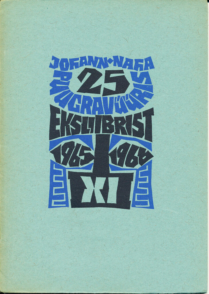 Johann Naha. Kakskümmendviis eksliibrist puugravüüris aastatest 1965 ja 1966. 11-es anne. UTKK R 590/PR