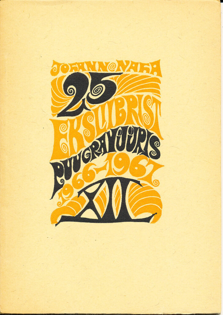 Johann Naha. Kakskümmendviis eksliibrist puugravüüris aastatest 1966 ja 1967. 12-es anne. UTKK R 591/PR