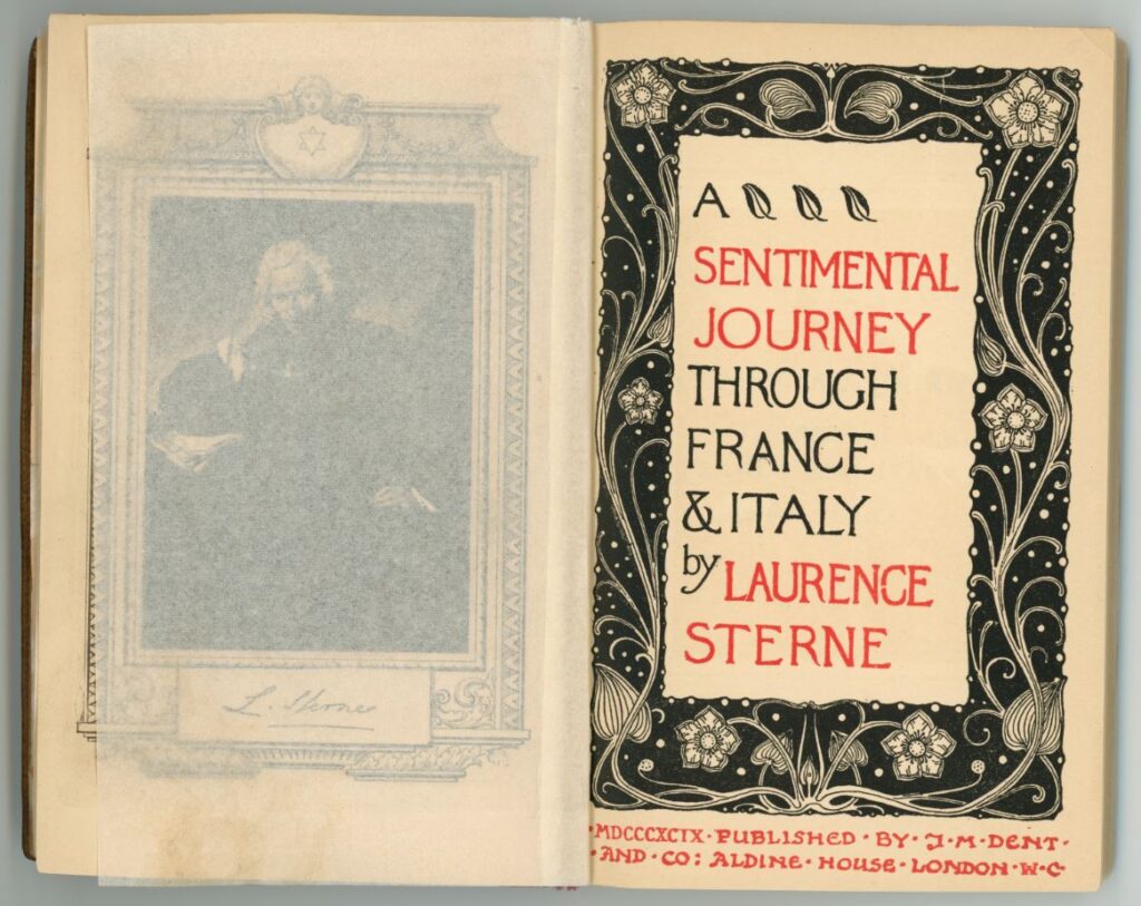 Laurence Sterne. A Sentimental Journey Through France and Italy. UTKK R 603/PR