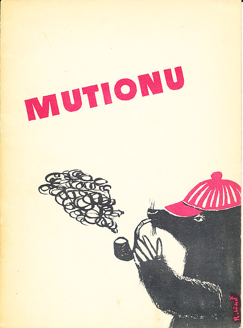Mutionu. Eesti rahvaviisile kaane ja pildid joonistanud Raoul Lind. UTKK R 846/PR