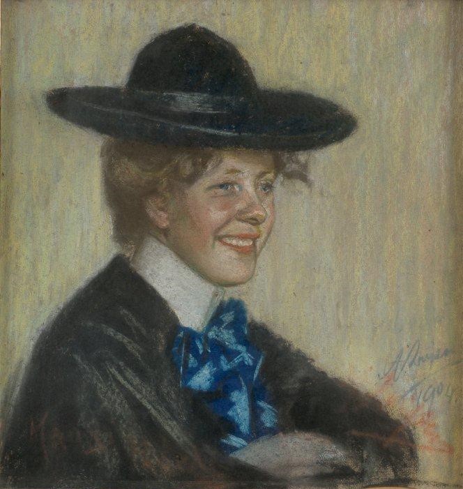 Ants Laikmaa. Mutti. Marie Underi portree, 1904. Under ja Tuglas Literary Institute, UTKKK1122-UA